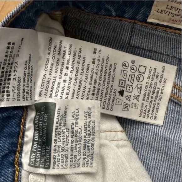 Like-New- Levi's Premium 501 Skinny Stretch Jeans Jive Hushed (25/28) - Picture 4 of 11